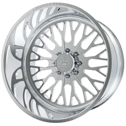 LBTY01 24x16 8x170 Polished 8-Spoke Wheel
