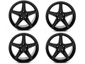 4-Piece Staggered Saleen Style 18x9/10 Gloss Black Wheel Kit