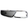 Chrome Black Honeycomb Grille