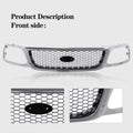 Chrome Black Honeycomb Grille