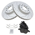 Front Ceramic Brake Pad and Rotor Kit