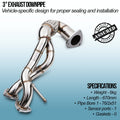3-Inch Exhaust Flex Pipe w/ Lambda Sensor Port