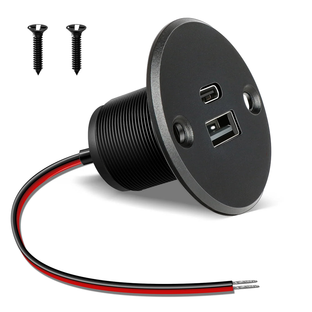 12V USB-A/USB-C PD/QC Fast Charger