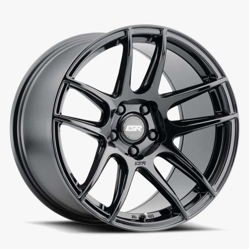 CS8 19x9.5 +15mm 5 Spoke Gloss Black Alloy Wheel