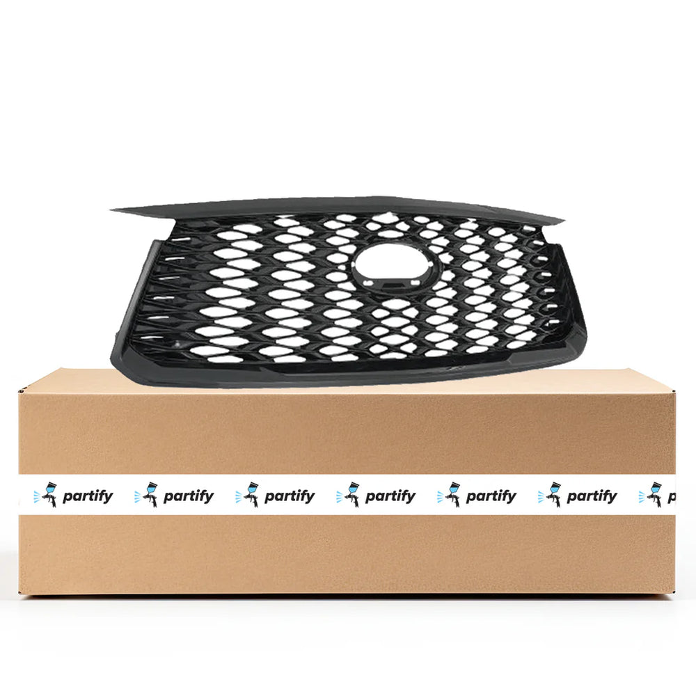 Grille Assembly Chrome Shell Painted Black Insert