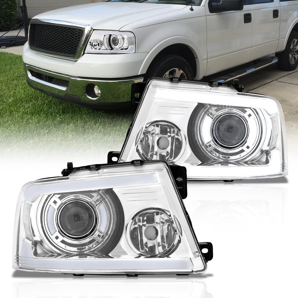 LED DRL Bar Projector Headlights