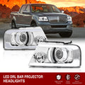 LED DRL Bar Projector Headlights
