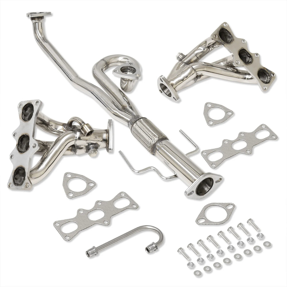3-Piece 6-2-1 Stainless Steel Exhaust Header Manifold Kit
