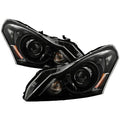HID Projector Headlights, Black Clear Lens