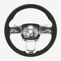 Audi RS3 Genuine OEM Steering Wheel with Suede and Red
