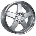 Highball 18x9.5 5x114.3 +35mm Silver Machined Lip Rotary Forged Wheel