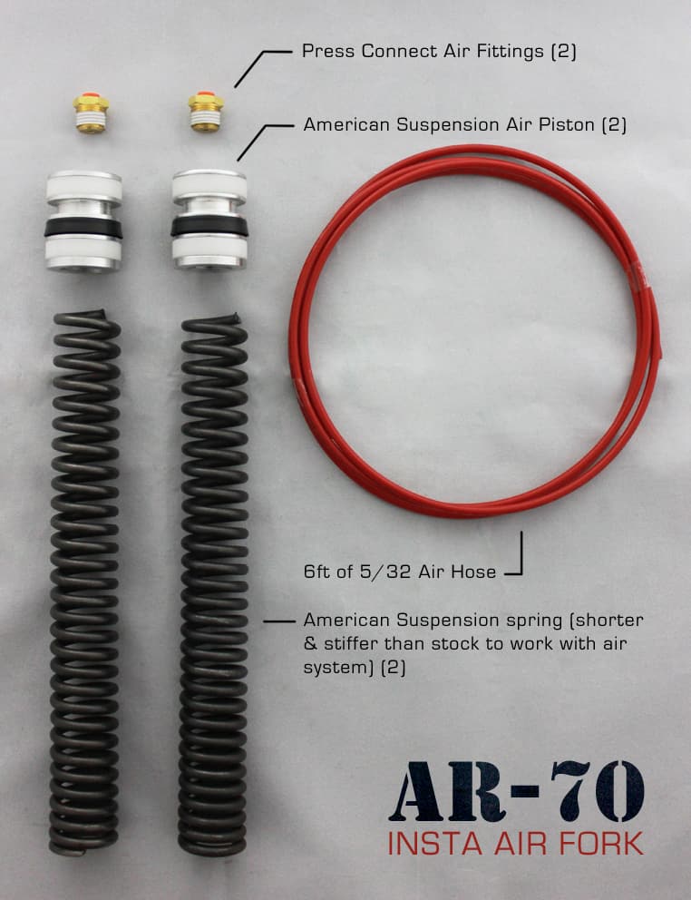 Fork Tube Air Ride Kit