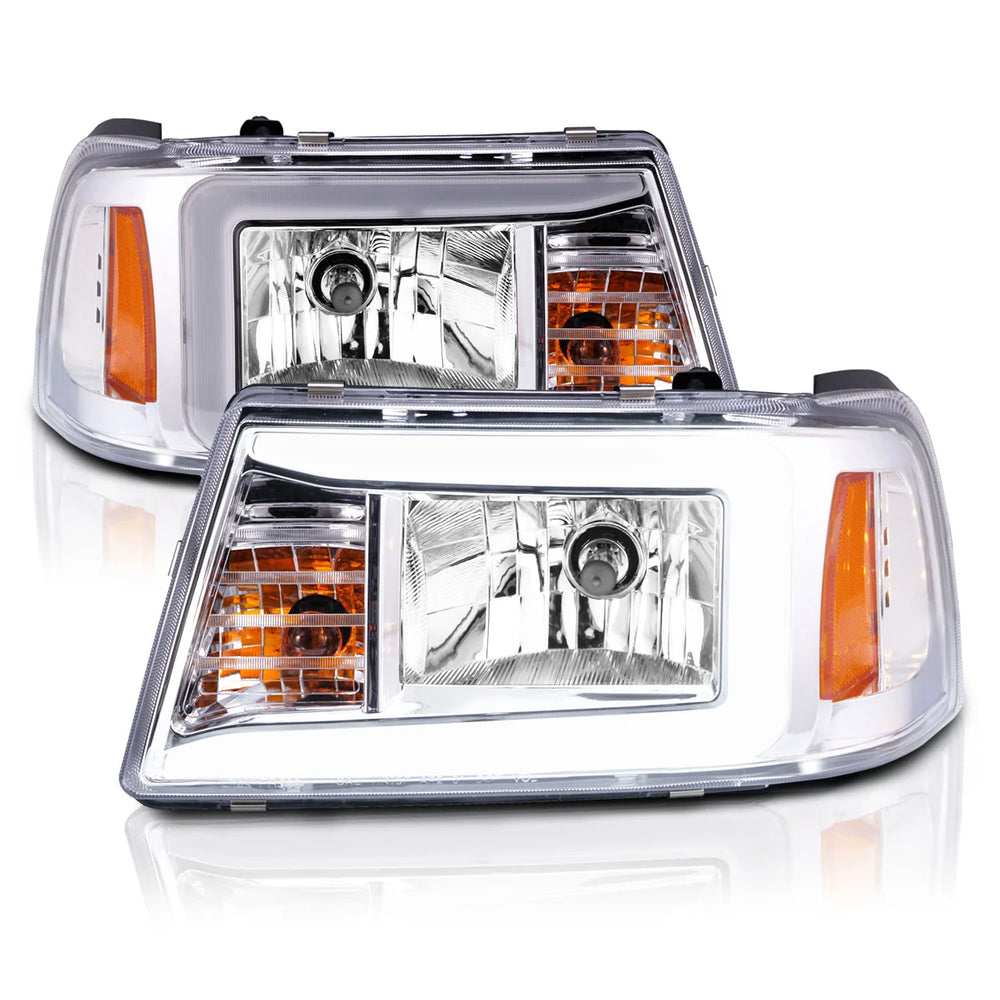 Headlight Set with C-Shaped Light Bar