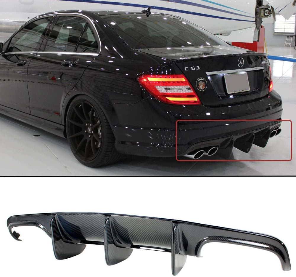 V2 Style Rear Diffuser Carbon Fiber
