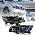 RGB LED Projector Headlights Assembly