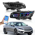 RGB LED Projector Headlights Assembly