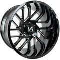 Mandela 20x10 -25mm Offset 6x139.7mm Gloss Black Wheel