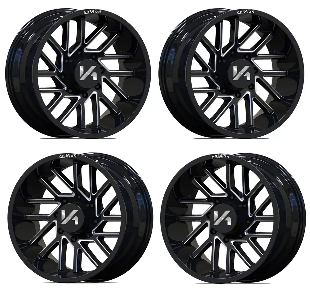 Mandela 20x10 -25mm Offset 6x139.7mm Gloss Black Wheel