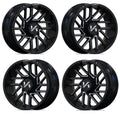 Mandela 20x10 -25mm Offset 6x139.7mm Gloss Black Wheel
