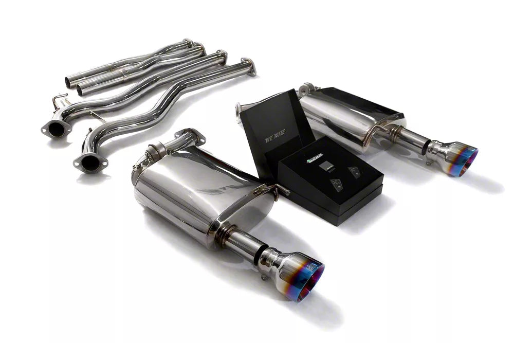 Valvetronic Cat-Back Exhaust System w/ Dual 4.5-Inch Blue Tips