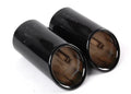 Polished Stainless Steel Gloss Black Exhaust Tips