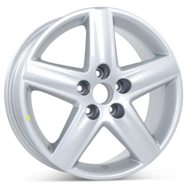 17-Inch 5-Spoke Silver Aluminum Alloy Wheel
