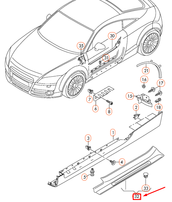 S-Line Convertible Scuff Plate