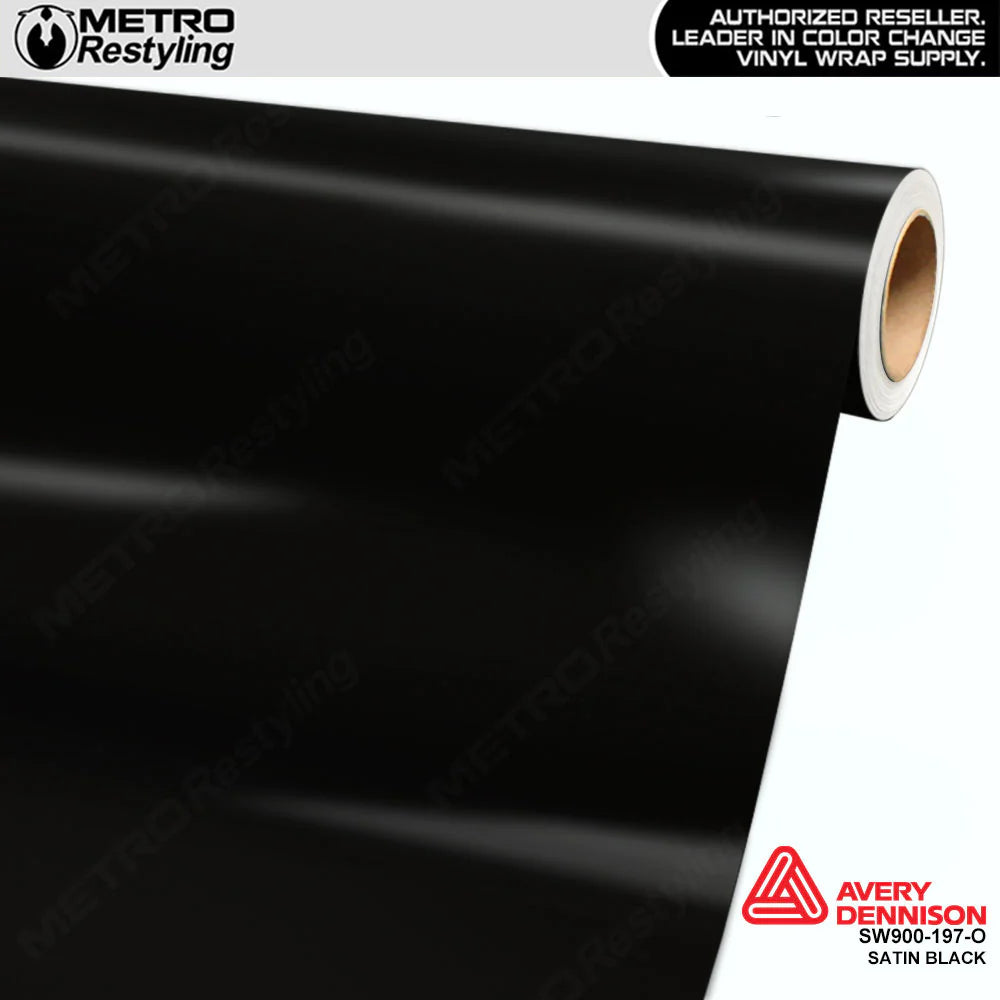 SW900 Satin Black Vinyl Wrap Film