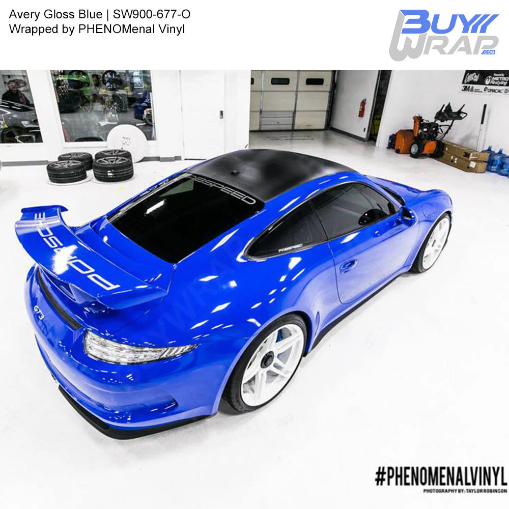 Gloss Blue 60-Inch Car Wrap Film