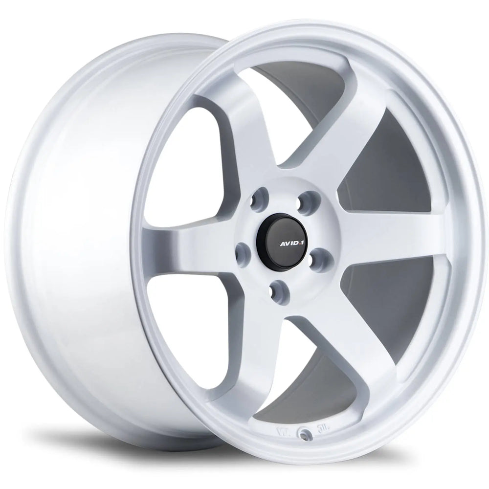 AV6 18-Inch 5x114.3mm +35mm Offset Matte White Alloy Wheel