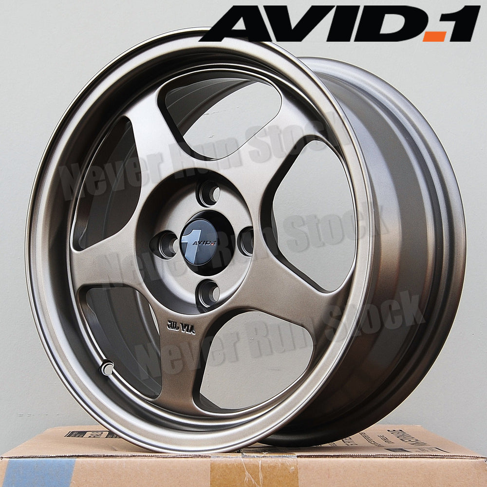 AV8 15x6.5 4x100 +35mm Bronze Wheel