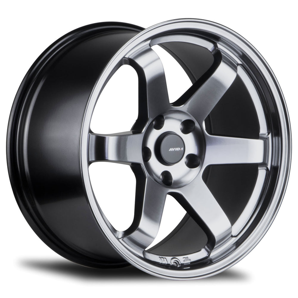 AV-06 18x9.5 +38mm 5x114.3 Hyper Black Alloy Wheel