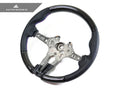 Dry Carbon Fiber Steering Wheel with Alcantara Grips