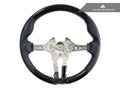 Dry Carbon Fiber Steering Wheel with Alcantara Grips