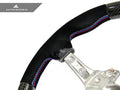 Dry Carbon Fiber Steering Wheel with Alcantara Grips
