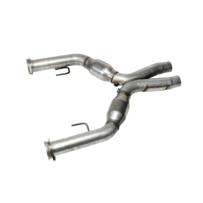 2-3/4" Mandrel-Bent Steel X-Pipe w/ Catalytic Converters