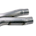 2-3/4" Mandrel-Bent Steel X-Pipe w/ Catalytic Converters