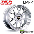 LM-R 19-Inch 5x114.3 +15 Offset Diamond Black/Silver Diamond-Cut Rim