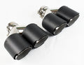 Dual 4.0" Quad Carbon Fiber Exhaust Tip Set