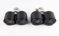 Dual 4.0" Quad Carbon Fiber Exhaust Tip Set