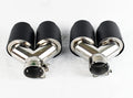Dual 4.0" Quad Carbon Fiber Exhaust Tip Set