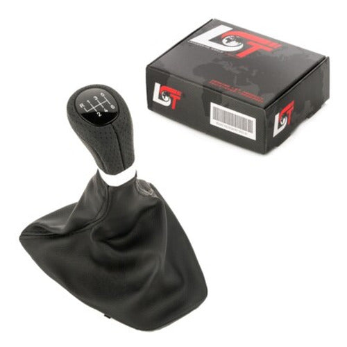 Leather Shift Knob with Boot, 6-Speed Manual