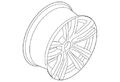 19-inch 5 Double-Spoke Front Wheel