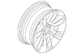 19-Inch Front Alloy Wheel