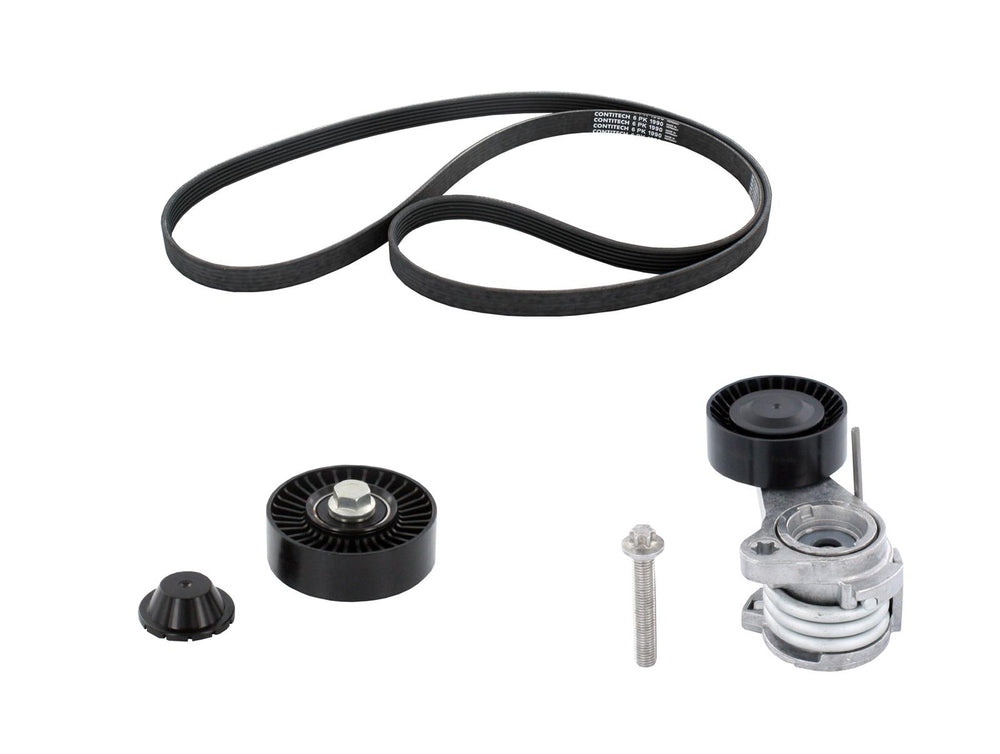 Serpentine Belt Service Kit with Drive Belt, Tensioner, Bolt, Pulley