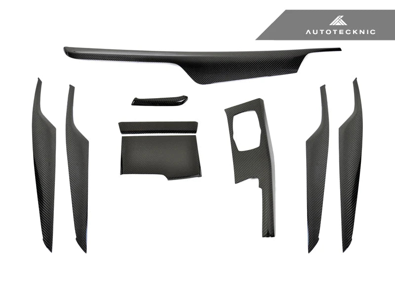 Dry Carbon Fiber 9-Piece Interior Trim Kit