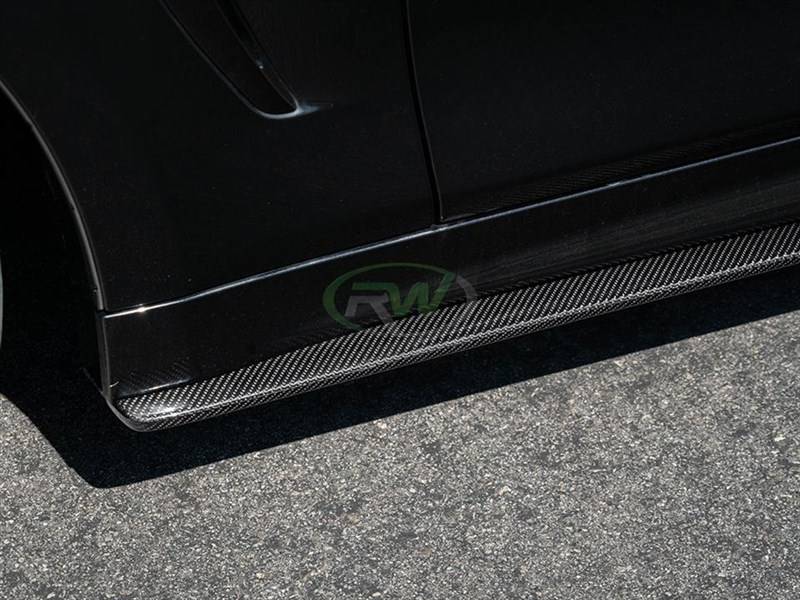 Carbon Fiber Side Skirt Extensions