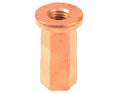 Exhaust Manifold Copper Flange Nut, M7x1x27mm