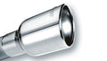 2.5-Inch Inlet 7-Inch Single Oval Rolled Angle-Cut Exhaust Tip