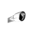 2.5-Inch Inlet 7-Inch Single Oval Rolled Angle-Cut Exhaust Tip